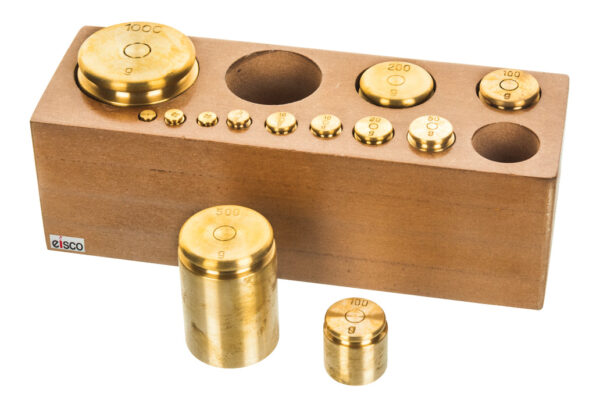 Balance Weight 2000g - PW Polished Brass - Eisco Labs