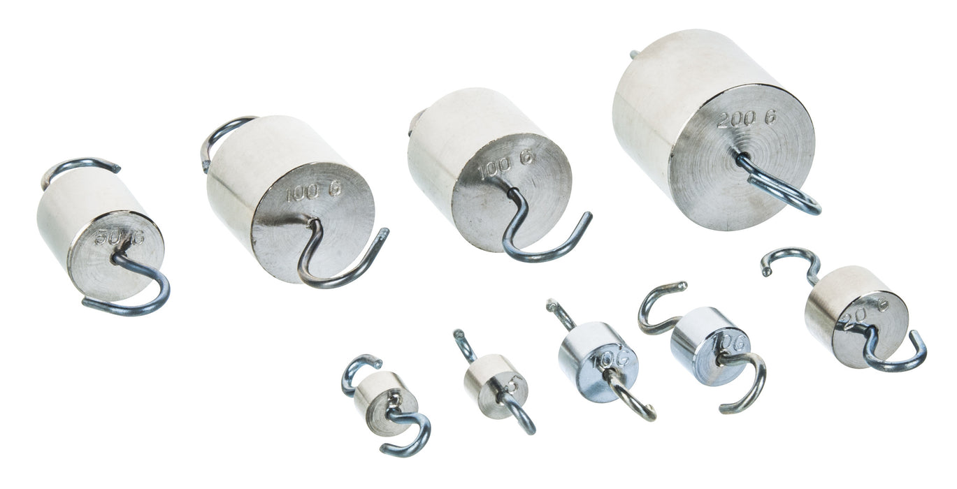 Weights - hooked, steel, capacity 500GM