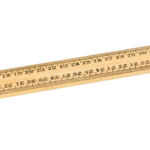 Half Meter Stick, Hardwood 50cm with Vertical Reading Graduated in Centimeters and Millimeters - Eisco Labs