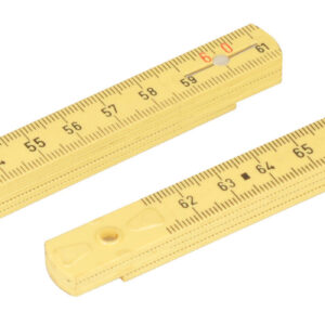 Folding Ruler, 1 Meter - Hardwood, Milimeters & Inches Eisco Labs