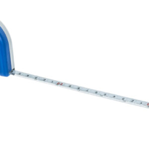 Tape Measure, 5 Meters - Flexible Steel, Enameled - Retractable, Locking Control - Eisco Labs