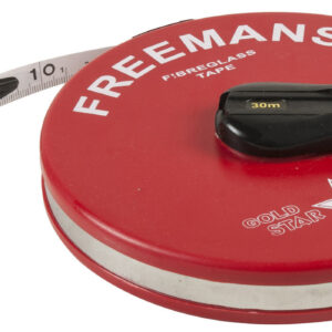 Tape Measure 30 Meters - Fiberglass PVC Covering - Winding Handle - Eisco Labs