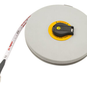 Tape Measure, 50 Meters - Fiberglass, PVC Covering - Winding Handle - Eisco Labs