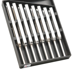 Tuning Forks Set of 8 Steel supplied in 6.5" x 4.5" Plastic case