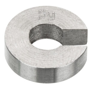 Slotted Mass Spare-- Stainless Steel, 5g - Eisco Labs