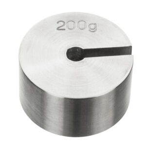 Slotted Mass Spare-- Stainless Steel, 200g - Eisco Labs