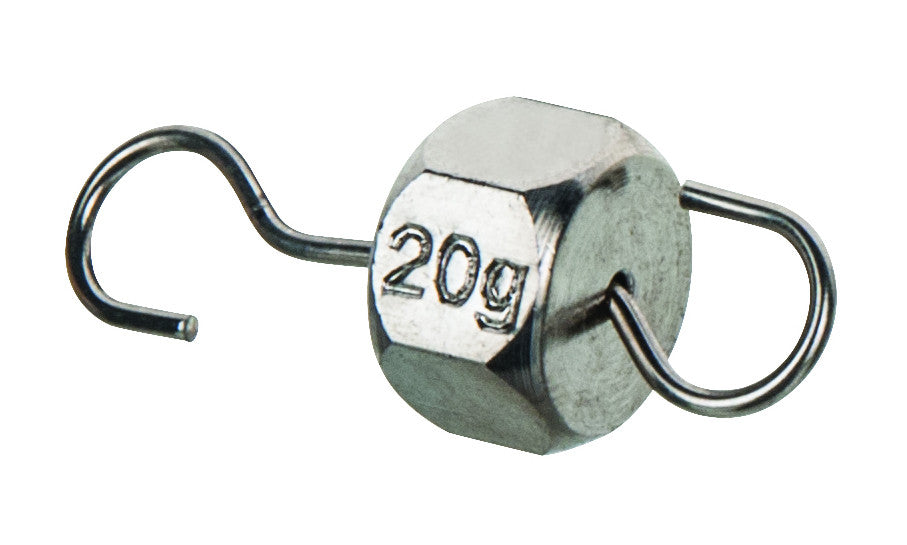Weights hooked non rolling brass - spare, 20 g