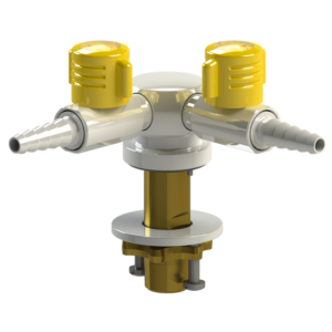 Lift and Turn Gas Tap - 2 Way 90 Degrees