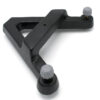 A-Frame Retort Base - 12"x11.5" Base - Heavy Duty Cast Iron Black - Eisco Labs