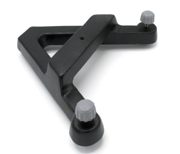 A-Frame Retort Base - 12"x11.5" Base - Heavy Duty Cast Iron Black - Eisco Labs