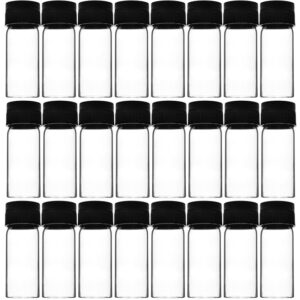 Culture Tube with Screw Cap, 5mL, 24/PK - 25x57mm - Flat Bottom - Borosilicate Glass