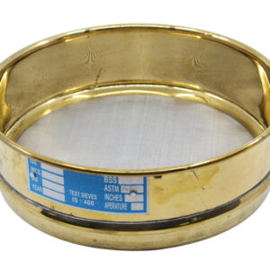 Test Sieve, 8 Inch - Full Height - ASTM No. 60 (250µm) - Brass Frame with Stainless Steel Wire Mesh - Eisco Labs