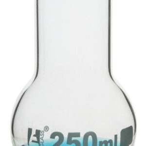 Boiling Flask 250ml - Borosilicate Glass - Flat Bottom Wide Neck - Eisco Labs