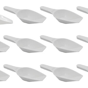 12PK Scoops, 10ml (0.3oz) - Polypropylene - Flat Bottom, Excellent for Measuring & Weighing