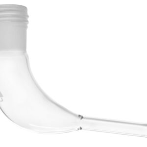 Adapter Receiver - Screw Thread - 4" (100mm)  Long - 24/29 Joint - Borosilicate Glass - Eisco Labs