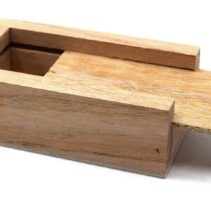 Wooden Box for 2" (50 mm) Bar Magnets, with sliding top - Eisco Labs