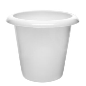 Plant Nursery Pot, 6.25" Tall - Polypropylene - Downward Extended Rim - Drillable Drain Holes