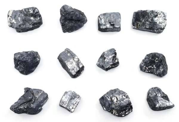 12PK Raw Galena, Mineral Specimens - Approx. 1" - Geologist Selected & Hand Processed - Great for Science Classrooms - Class Pack - Eisco Labs