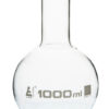 Boiling Flask 1000ml - Borosilicate Glass - Flat Bottom Narrow Neck - Eisco Labs