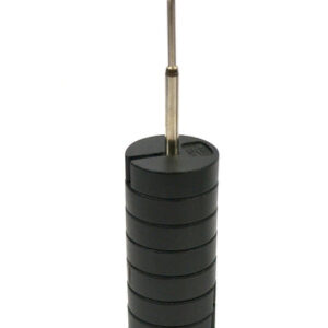 Eisco Labs Slotted Masses Set- Zinc Casted, Set of 9 weights, one hanger each of 50g, Total 500g