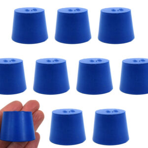 10PK Neoprene Stoppers, Solid - ASTM - Size: #6.5 - 27mm Bottom, 34mm Top, 25mm Length