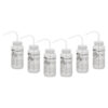 6PK Performance Plastic Wash Bottle, Distilled Water, 500 ml - Labeled (1 Color)