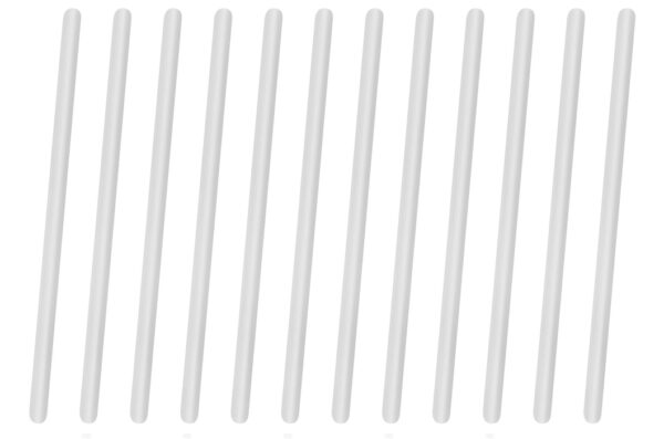 12PK Polypropylene Stirring Rods 11.8" - Rounded Ends 7mm Diameter