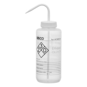 Performance Plastic Wash Bottle, Ethanol, 1000 ml - Labeled (2 Color)