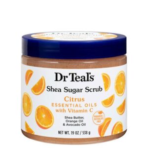 Dr Teals Shea Sugar Body Scrub Citrus With Essential Oils & Vitamin C(19 Oz)