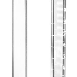 Gas Tube, 100ml - White Graduations - Sealed End - For Measurement of Gasses - Borosilicate Glass - Eisco Labs