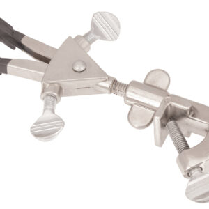 Universal Retort Clamp - 2 Vinyl Coated Prongs, Double Adjustable