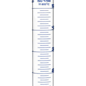 Graduated Cylinder, 50ml - Class A - Blue Graduations, Hexagonal Base