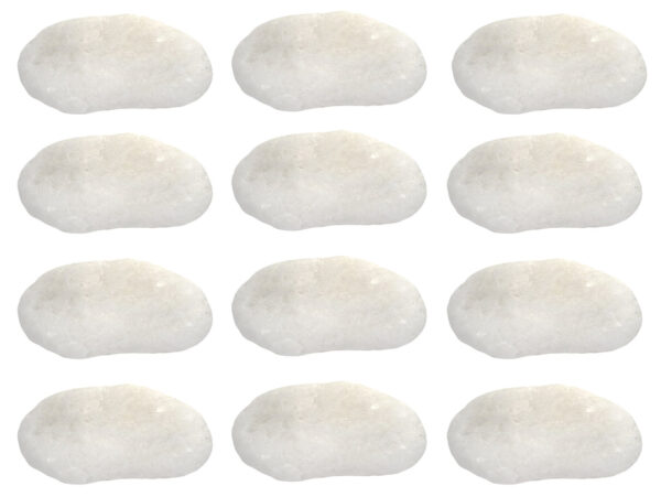 12PK Fine White Marble Specimens, 1" - Geologist Selected Samples - Eisco Labs