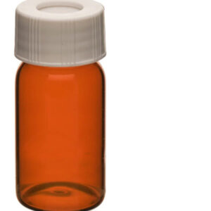 VOA/TOC Amber Vials, 20mL, 100/PK - Borosilicate Glass - ASTM/USP Type I, Class B - PTFE Septa
