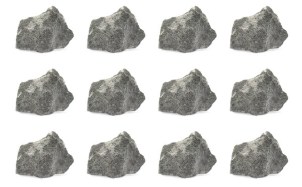 12 Pack - Raw Greywacke Sedimentary Rock Specimens - Approx. 1"