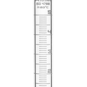 Graduated Cylinder, 5ml - Class A - White Graduations, Round Base