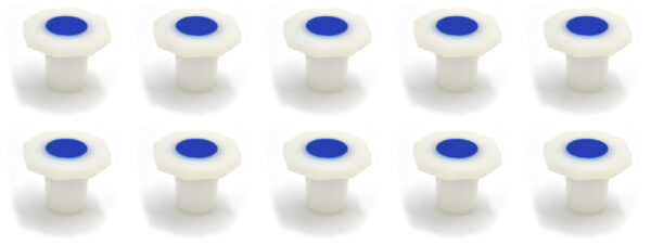 10PK Stoppers 24/29 - Polypropylene - Chemical Resistant - Eisco Labs