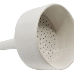Buchner Funnel, 12.5cm - Porcelain - Straight Sides, Perforated Plate