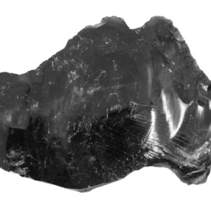 Raw Obsidian Igneous Rock Specimen - Hand Sample - Approx. 3"