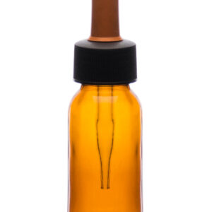 Dropping Bottle, 60ml (2oz) - Screw Cap with Glass Dropper - Soda Glass
