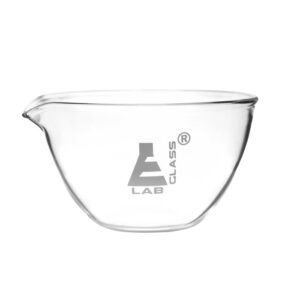 Evaporating Basin, 100ml - Flat Bottom - Borosilicate Glass - Eisco Labs