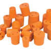 50PK Assorted Rubber Stoppers with Two Holes