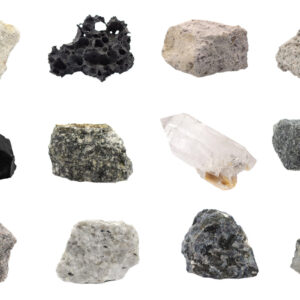 Introduction to Igneous Rocks  Kit, 12 Specimens - Includes Storage Box and Identification Card