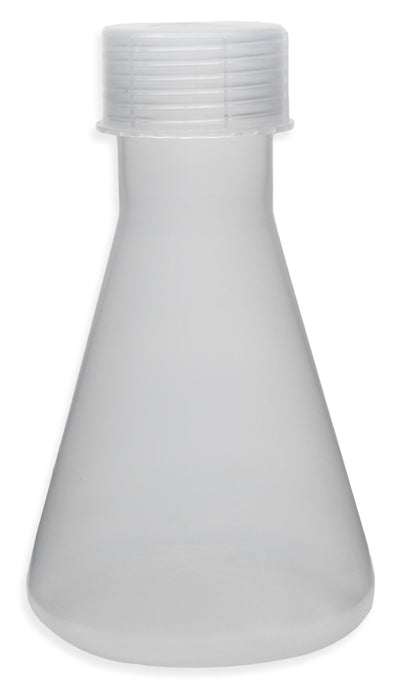 Conical Flask 500ml - Translucent Polypropylene - With Screw Cap