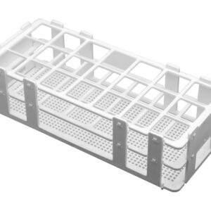 Test Tube Stand, 21 Slots - Fits Test Tubes of up to 30mm in Diameter - Autoclavable - Polypropylene - Eisco Labs