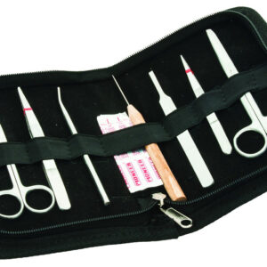Dissection Set Basic 7 Pcs - Stainless Steel - Leather Storage Case
