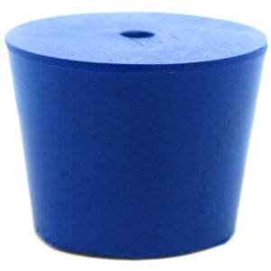 10PK Neoprene Stoppers, 1 Hole - ASTM - Size: #6.5 - 27mm Bottom, 34mm Top, 25mm Length