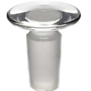 Stopper 14/23 - Flat Head Solid Cone - Borosilicate Glass - Eisco Labs