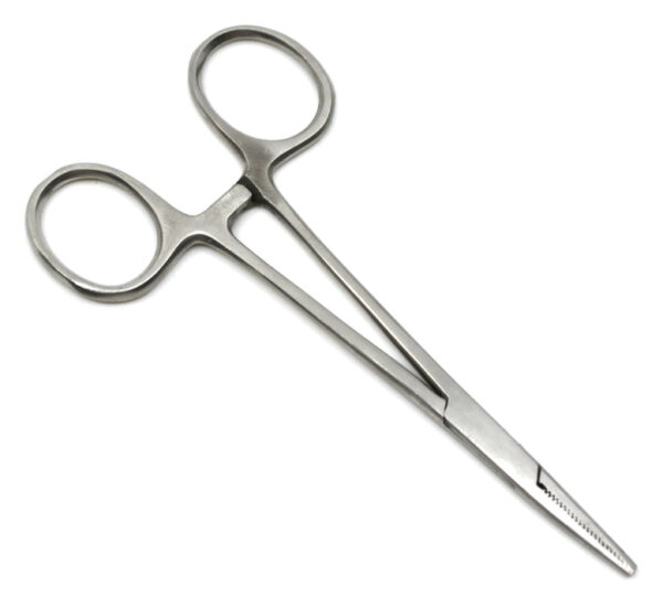 Artery Forceps, Straight with Serrated Jaws and Box Joint, Stainless Steel - Eisco Labs