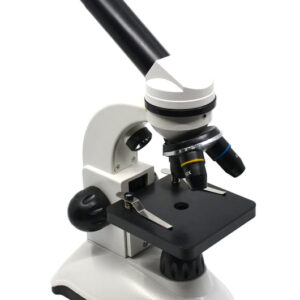 Educational Monocular Microscope - Cordless - Dual LED Illumination - 360 Degree Rotatable Monocular Head - 4X, 10X, 40X Objectives - Eisco Labs